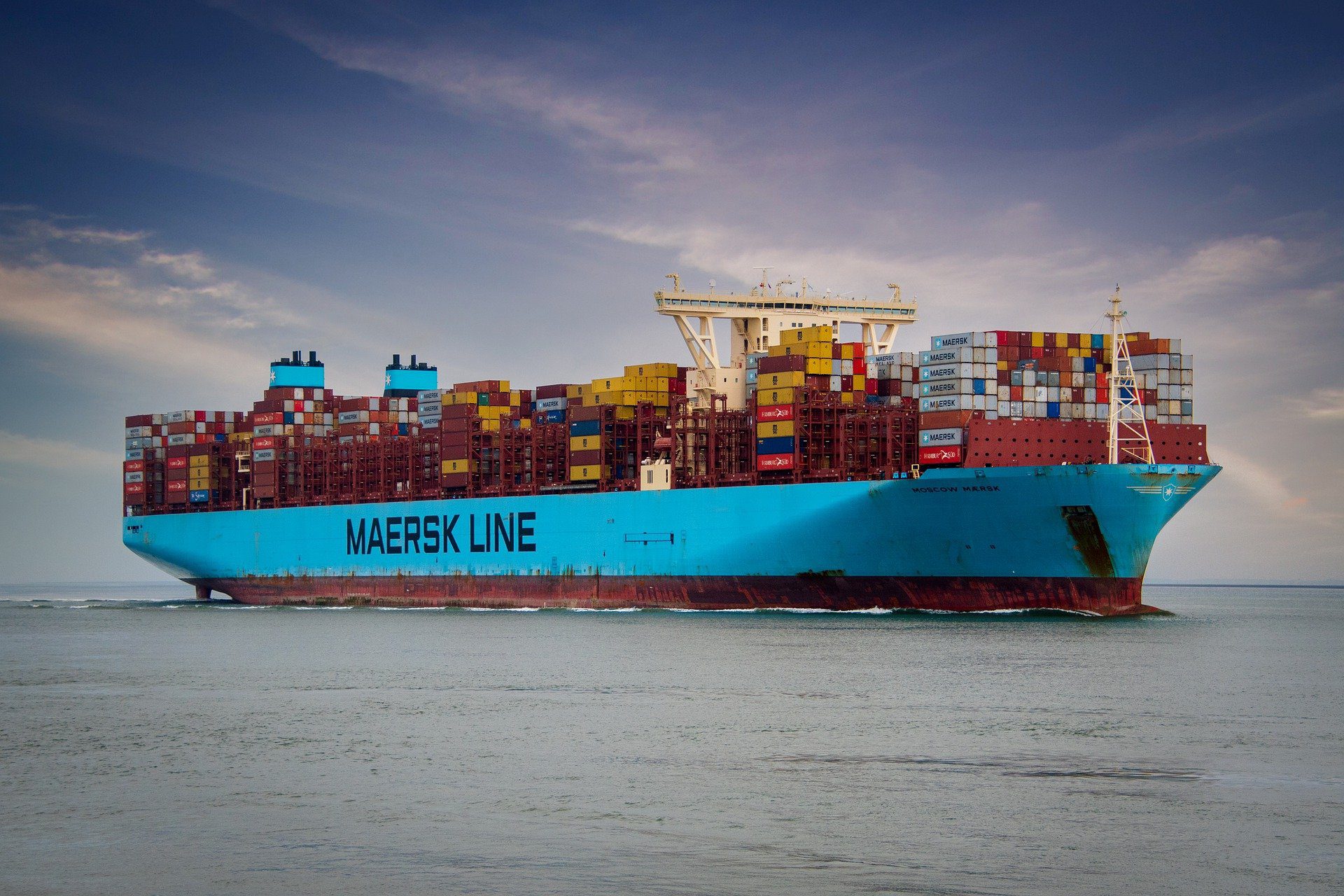 Maersk Line Schiffscontainer blau